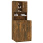 vidaXL Armario de lavadora madera contrachapada color roble ahumado vidaXL Armario de lavadora madera contrachapada color roble ahumado