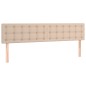 vidaXL Cabecero con LED cuero sintético color capuchino 160x5x78/88 cm vidaXL Cabecero con LED cuero sintético color capuchino 160x5x78/88 cm