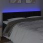 vidaXL Cabecero con LED de terciopelo negro 180x5x78/88 cm vidaXL Cabecero con LED de terciopelo negro 180x5x78/88 cm
