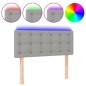 vidaXL Cabecero con LED de tela gris claro 90x5x78/88 cm vidaXL Cabecero con LED de tela gris claro 90x5x78/88 cm