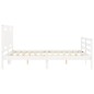 vidaXL Estructura de cama con cabecero madera maciza blanco 160x200 cm vidaXL Estructura de cama con cabecero madera maciza blanco 160x200 cm