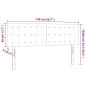 vidaXL Cabecero con LED de tela color crema 144x5x78/88 cm vidaXL Cabecero con LED de tela color crema 144x5x78/88 cm