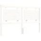 vidaXL Estructura de cama con cabecero madera maciza blanco 160x200 cm vidaXL Estructura de cama con cabecero madera maciza blanco 160x200 cm