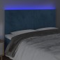vidaXL Cabecero con luces LED terciopelo azul oscuro 180x5x118/128 cm vidaXL Cabecero con luces LED terciopelo azul oscuro 180x5x118/128 cm