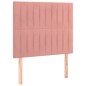 vidaXL Cabecero con luces LED terciopelo rosa 80x5x118/128 cm vidaXL Cabecero con luces LED terciopelo rosa 80x5x118/128 cm