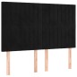 vidaXL Cabecero con luces LED terciopelo negro 144x5x118/128 cm vidaXL Cabecero con luces LED terciopelo negro 144x5x118/128 cm