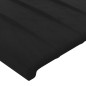 vidaXL Cabecero con luces LED terciopelo negro 144x5x118/128 cm vidaXL Cabecero con luces LED terciopelo negro 144x5x118/128 cm