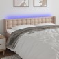vidaXL Cabecero con LED cuero sintético capuchino 163x16x78/88 cm vidaXL Cabecero con LED cuero sintético capuchino 163x16x78/88 cm