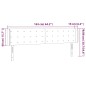 vidaXL Cabecero con LED cuero sintético capuchino 163x16x78/88 cm vidaXL Cabecero con LED cuero sintético capuchino 163x16x78/88 cm