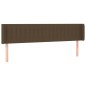 vidaXL Cabecero con LED de tela marrón oscuro 203x16x78/88 cm vidaXL Cabecero con LED de tela marrón oscuro 203x16x78/88 cm
