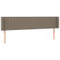 vidaXL Cabecero con LED de tela gris taupe 183x16x78/88 cm vidaXL Cabecero con LED de tela gris taupe 183x16x78/88 cm
