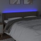 vidaXL Cabecero con LED de tela gris taupe 183x16x78/88 cm vidaXL Cabecero con LED de tela gris taupe 183x16x78/88 cm