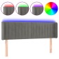 vidaXL Cabecero con LED de terciopelo gris claro 147x16x78/88 cm vidaXL Cabecero con LED de terciopelo gris claro 147x16x78/88 cm