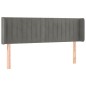 vidaXL Cabecero con LED de terciopelo gris claro 147x16x78/88 cm vidaXL Cabecero con LED de terciopelo gris claro 147x16x78/88 cm