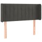 vidaXL Cabecero con LED de terciopelo gris oscuro 103x16x78/88 cm vidaXL Cabecero con LED de terciopelo gris oscuro 103x16x78/88 cm