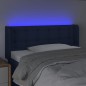 vidaXL Cabecero con LED de tela azul 93x16x78/88 cm vidaXL Cabecero con LED de tela azul 93x16x78/88 cm