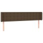 vidaXL Cabecero con LED de tela marrón oscuro 183x16x78/88 cm vidaXL Cabecero con LED de tela marrón oscuro 183x16x78/88 cm