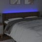 vidaXL Cabecero con LED de tela marrón oscuro 163x16x78/88 cm vidaXL Cabecero con LED de tela marrón oscuro 163x16x78/88 cm
