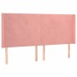 vidaXL Cabecero con LED de terciopelo rosa 183x16x118/128 cm vidaXL Cabecero con LED de terciopelo rosa 183x16x118/128 cm