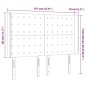 vidaXL Cabecero con LED de tela gris claro 147x16x118/128 cm