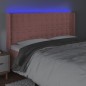 vidaXL Cabecero con LED de terciopelo rosa 183x16x118/128 cm vidaXL Cabecero con LED de terciopelo rosa 183x16x118/128 cm