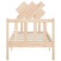 vidaXL Estructura de cama individual con cabecero madera maciza vidaXL Estructura de cama individual con cabecero madera maciza