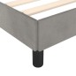 vidaXL Estructura de cama con cabecero terciopelo gris claro 90x190 cm vidaXL Estructura de cama con cabecero terciopelo gris claro 90x190 cm