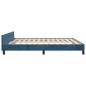 vidaXL Estructura cama con cabecero terciopelo azul oscuro 180x200 cm vidaXL Estructura cama con cabecero terciopelo azul oscuro 180x200 cm