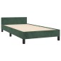 vidaXL Estructura cama con cabecero terciopelo verde oscuro 80x200 cm vidaXL Estructura cama con cabecero terciopelo verde oscuro 80x200 cm
