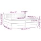 vidaXL Cama box spring con colchón tela marrón oscuro 200x200 cm vidaXL Cama box spring con colchón tela marrón oscuro 200x200 cm