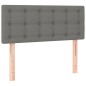 vidaXL Cama box spring con colchón tela gris oscuro 100x200 cm vidaXL Cama box spring con colchón tela gris oscuro 100x200 cm