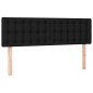 vidaXL Cama box spring con colchón tela negro 140x200 cm vidaXL Cama box spring con colchón tela negro 140x200 cm