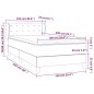 vidaXL Cama box spring con colchón tela color crema 100x200 cm vidaXL Cama box spring con colchón tela color crema 100x200 cm