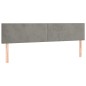 vidaXL Cama box spring con colchón terciopelo gris claro 180x200 cm vidaXL Cama box spring con colchón terciopelo gris claro 180x200 cm