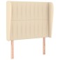 vidaXL Cama box spring con colchón tela color crema 80x200 cm vidaXL Cama box spring con colchón tela color crema 80x200 cm