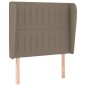 vidaXL Cama box spring con colchón tela gris taupe 90x190 cm vidaXL Cama box spring con colchón tela gris taupe 90x190 cm
