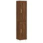 vidaXL Aparador alto madera contrachapada roble marrón 34,5x34x180 cm vidaXL Aparador alto madera contrachapada roble marrón 34,5x34x180 cm