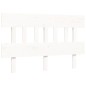 vidaXL Estructura de cama con cabecero madera maciza blanco 140x190 cm