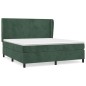 vidaXL Cama box spring con colchón terciopelo verde oscuro 180x200 cm vidaXL Cama box spring con colchón terciopelo verde oscuro 180x200 cm