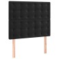 vidaXL Cama box spring con colchón terciopelo negro 80x200 cm vidaXL Cama box spring con colchón terciopelo negro 80x200 cm