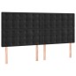 vidaXL Cama box spring con colchón terciopelo negro 180x200 cm vidaXL Cama box spring con colchón terciopelo negro 180x200 cm