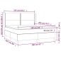 vidaXL Cama box spring con colchón tela azul 160x200 cm vidaXL Cama box spring con colchón tela azul 160x200 cm