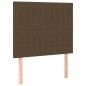 vidaXL Cama box spring con colchón tela marrón oscuro 100x200 cm vidaXL Cama box spring con colchón tela marrón oscuro 100x200 cm