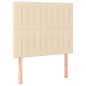 vidaXL Cama box spring con colchón tela color crema 90x190 cm vidaXL Cama box spring con colchón tela color crema 90x190 cm