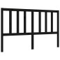 vidaXL Estructura de cama con cabecero madera maciza negro 160x200 cm vidaXL Estructura de cama con cabecero madera maciza negro 160x200 cm