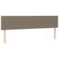 vidaXL Cama box spring colchón y luces LED tela gris taupe 180x200 cm vidaXL Cama box spring colchón y luces LED tela gris taupe 180x200 cm