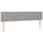 vidaXL Cama box spring con colchón tela y LED gris claro 200x200 cm vidaXL Cama box spring con colchón tela y LED gris claro 200x200 cm