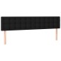vidaXL Cama box spring colchón y luces LED tela negro 200x200 cm vidaXL Cama box spring colchón y luces LED tela negro 200x200 cm