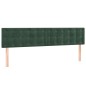 vidaXL Cama box spring colchón y LED terciopelo verde oscuro 180x200cm vidaXL Cama box spring colchón y LED terciopelo verde oscuro 180x200cm