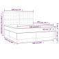 vidaXL Cama box spring colchón y LED cuero sintético gris 160x200 cm vidaXL Cama box spring colchón y LED cuero sintético gris 160x200 cm